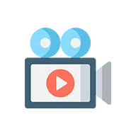 camera play button icon