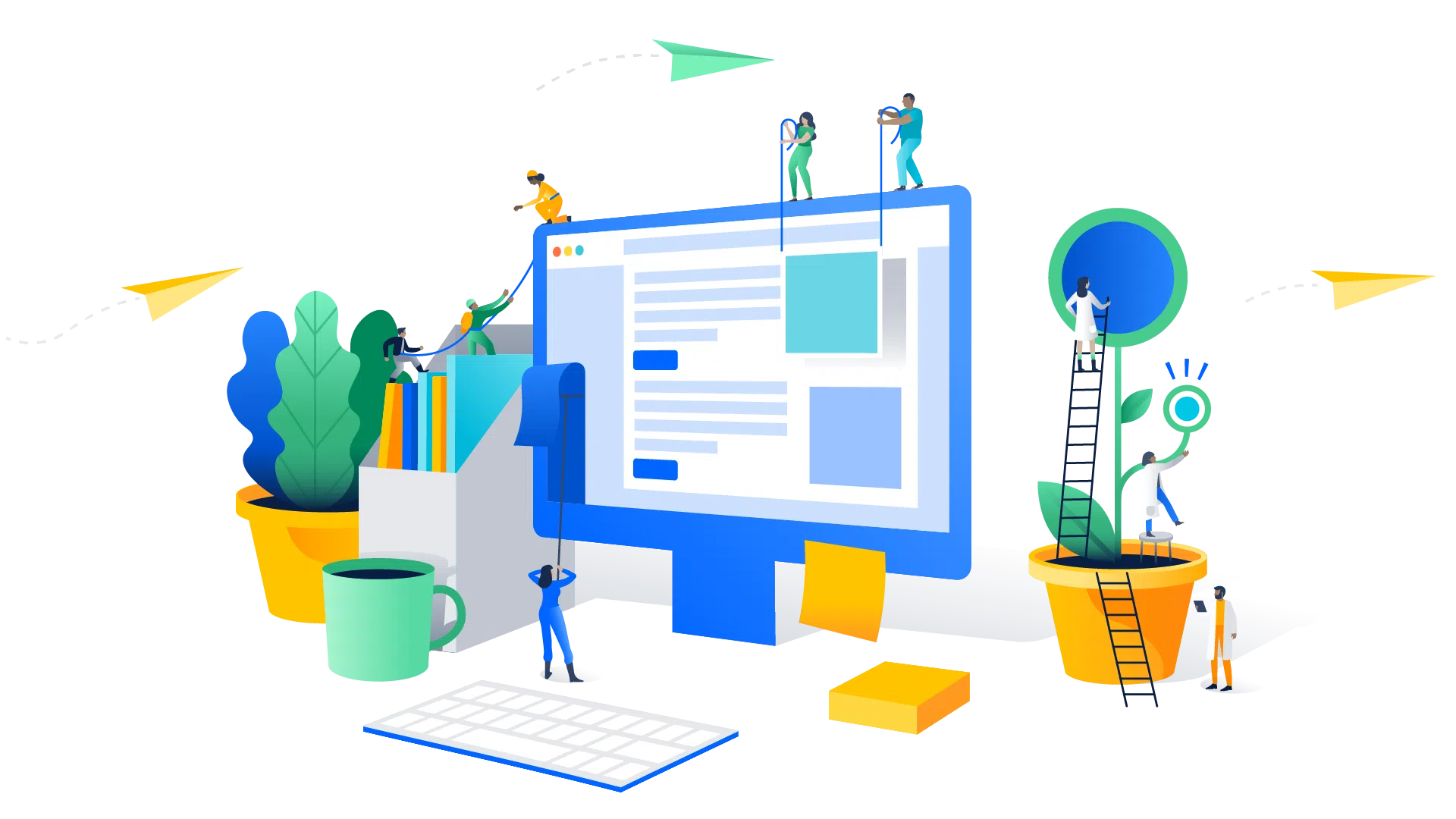 image showing different aspects of graphic designing involves in the process