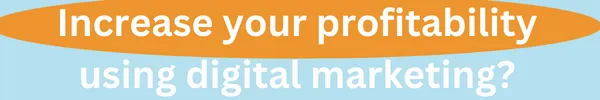 Increase Profitability written on orange and green background